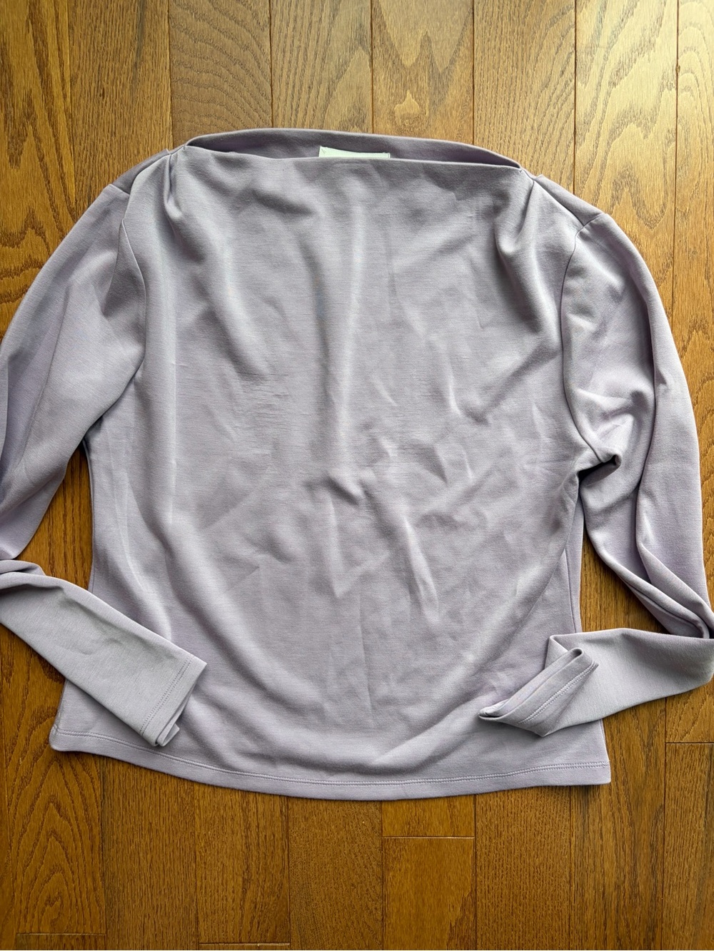 Banana Republic Women’s Long-Sleeve Boatneck Top in Light Lavender